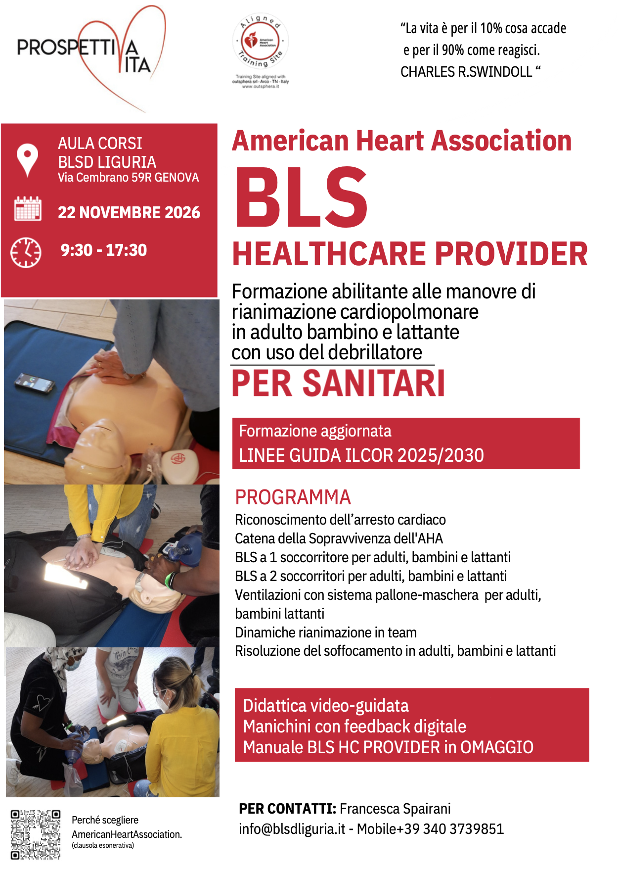 BLS HC PROVIDER 17 MAGGIO 2026 GENOVA